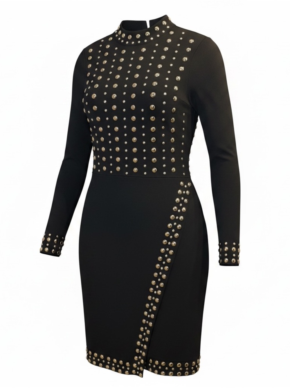 INC International Concepts Black Dress with Silver Studs